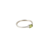 Anel Retangular Peridoto
